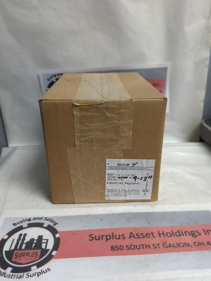 FISHER,R622-4,INDUSTRIAL PRESSURE REGULATOR 1/8 INCH ORIFICE NOS