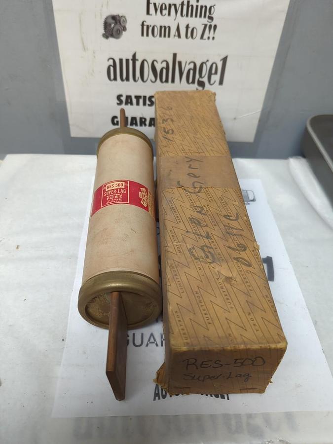 COOPER BUSSMANN,RES 500,SUPER-LAG RENEWABLE FUSE 500 AMP NOS