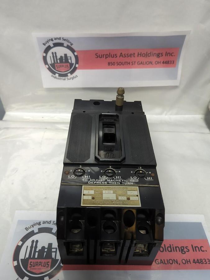 Used I-T-E,ETI,CIRCUIT BREAKER 3-POLE 600AC PRE-OWNED
