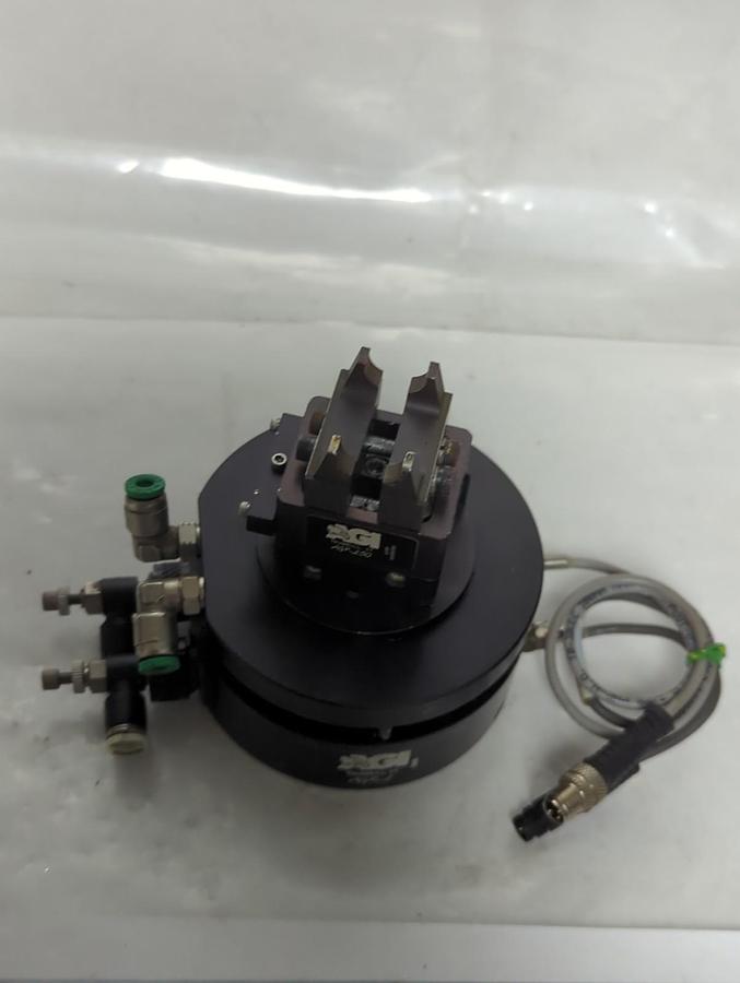 Used AGI,AGR-2,ROTARY ACTUATOR ASSY WITH AGP-250 GRIPPER PRE-OWNED