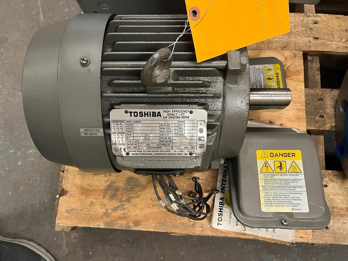 TOSHIBA,0034FTSA21A-P,3HP EPACT INDUCTION MOTOR 182T 1750RPM 3PH