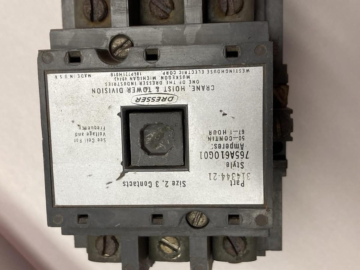 Used Dressar,314344-21,Size 2 Contactor 110V 50A