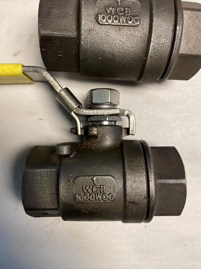 Watts,WCB 1000WOG,BALL VALVE 1 INCH Lot of 2 NOS