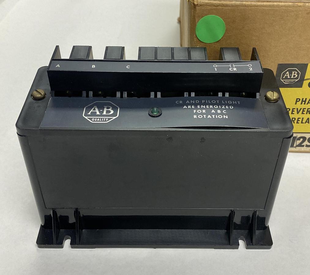 Used ALLEN BRADLEY,812S-AOB5,SER A PHASE REVERSAL RELAY 3PH 440V/480V 50/60HZ NEW