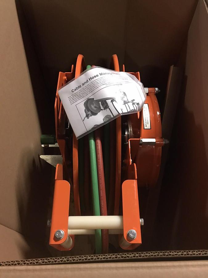 Used Hubbell Gleason,UH62-4-4-144524,WELD Cable Reel GR055316 100Ft 3/8" Oxy/ACET