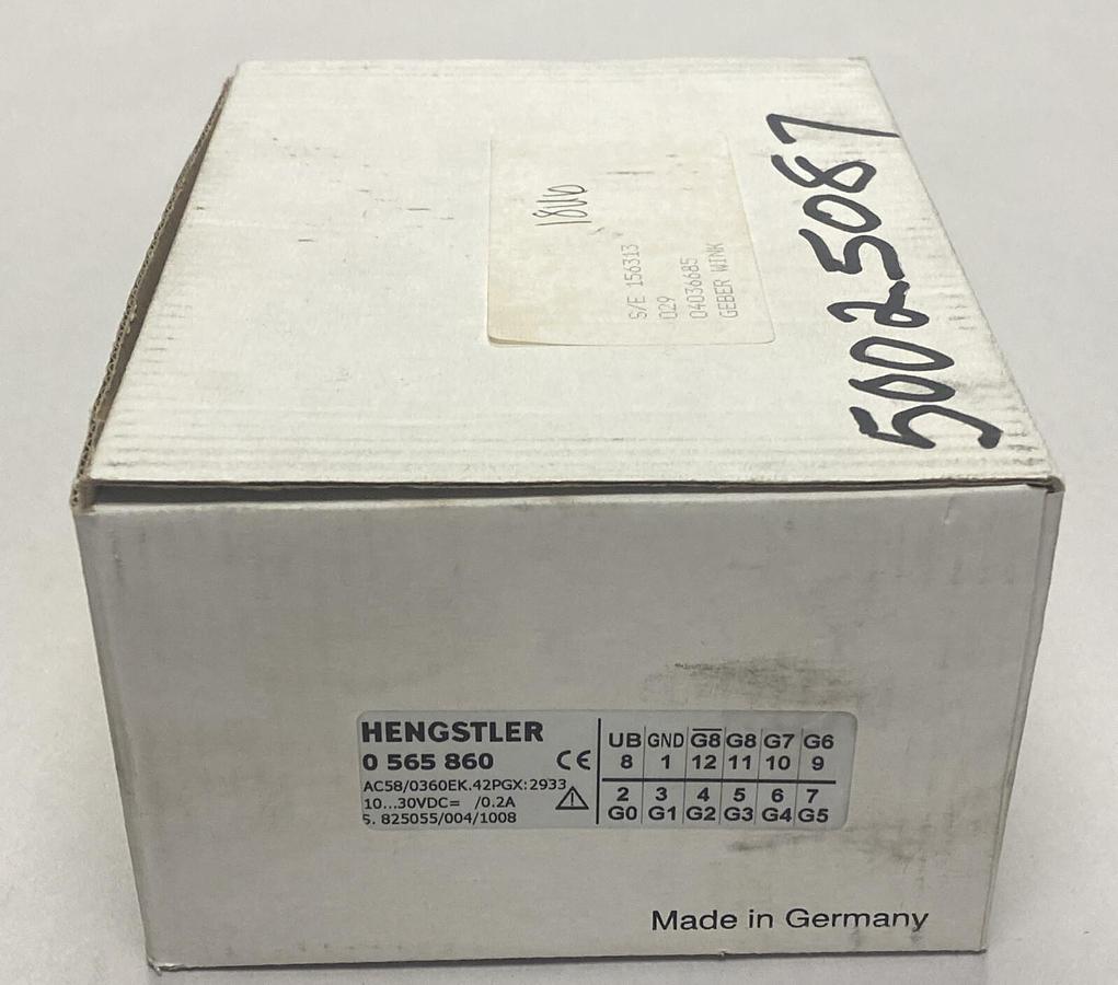 Used HENGSTLER,0565860,ABSOLUTE ENCODER NEW