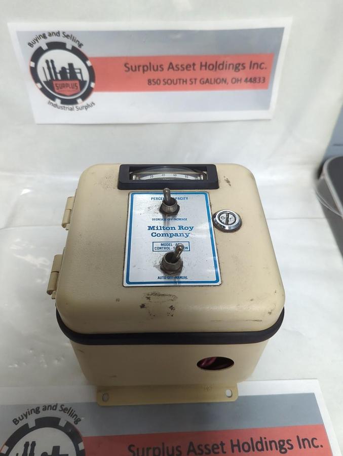 Used MILTON ROY,AMI,METERING PUMP CONTROL STATION PRE-OWNED
