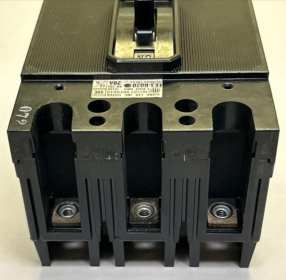 Used ITE,EE3-B020,CIRCUIT BREAKER 20A 240V 3P