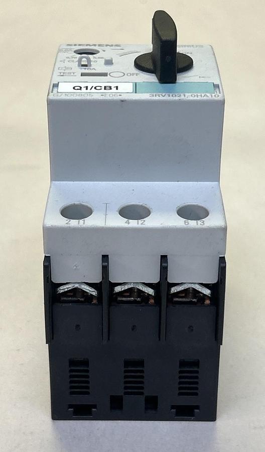 Used SIEMENS,3RV1021-0HA10,MOTOR STARTER