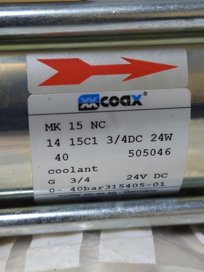 COAX,K 15 NC 14 15C1,COAXIAL VALVE 3/4DC 24W 24V DC MISSING BOX