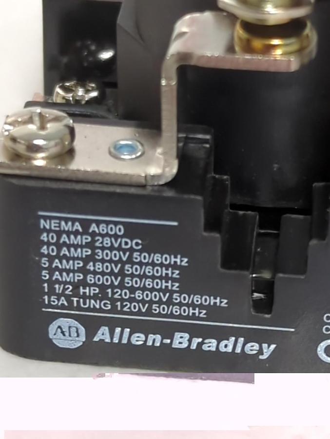 ALLEN BRADLEY,700-HG46A1,CONTROL RELAY SERIES C 40 AMP 120V 50/60HZ NOS
