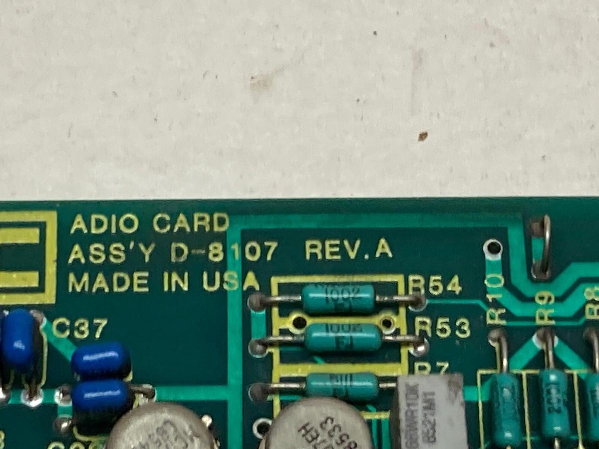 Used EMC,D-8107,ADIO Card PCB Board