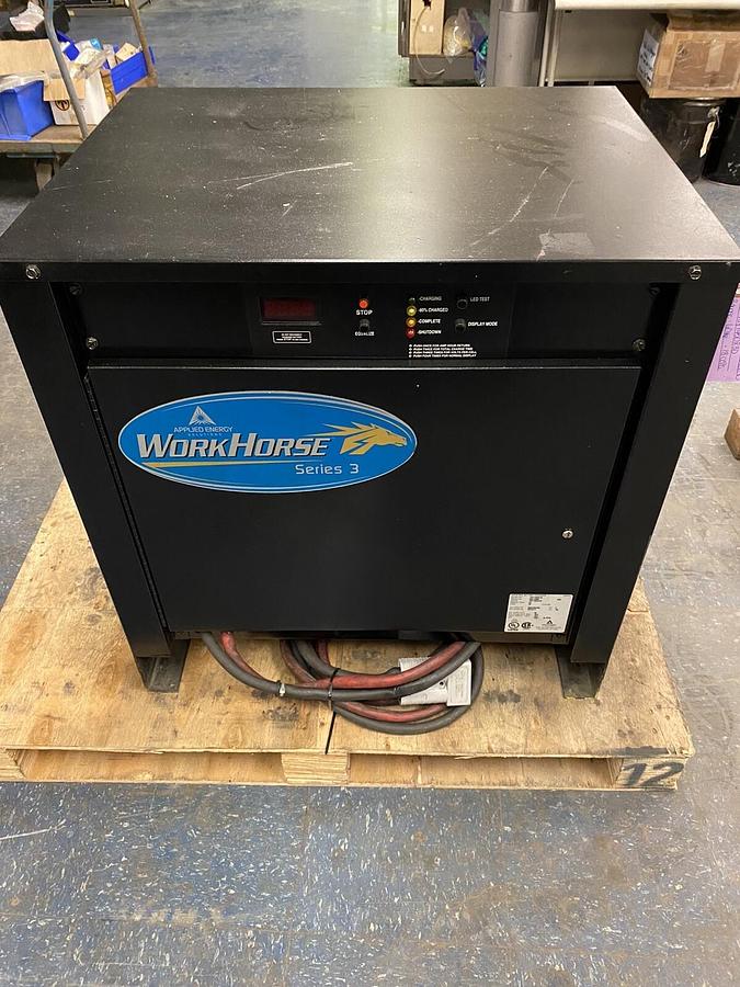 Used APPLIED WORK HORSE,18Y1450X3D, 36VDC BATTERY CHARGER 18 CELL 8HR