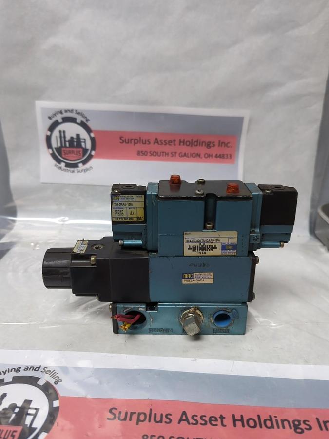 Used MAC VALVES,PR82A-GADA,SOLENOID VALVE 7M-DAAJ-1DA PRE-OWNED