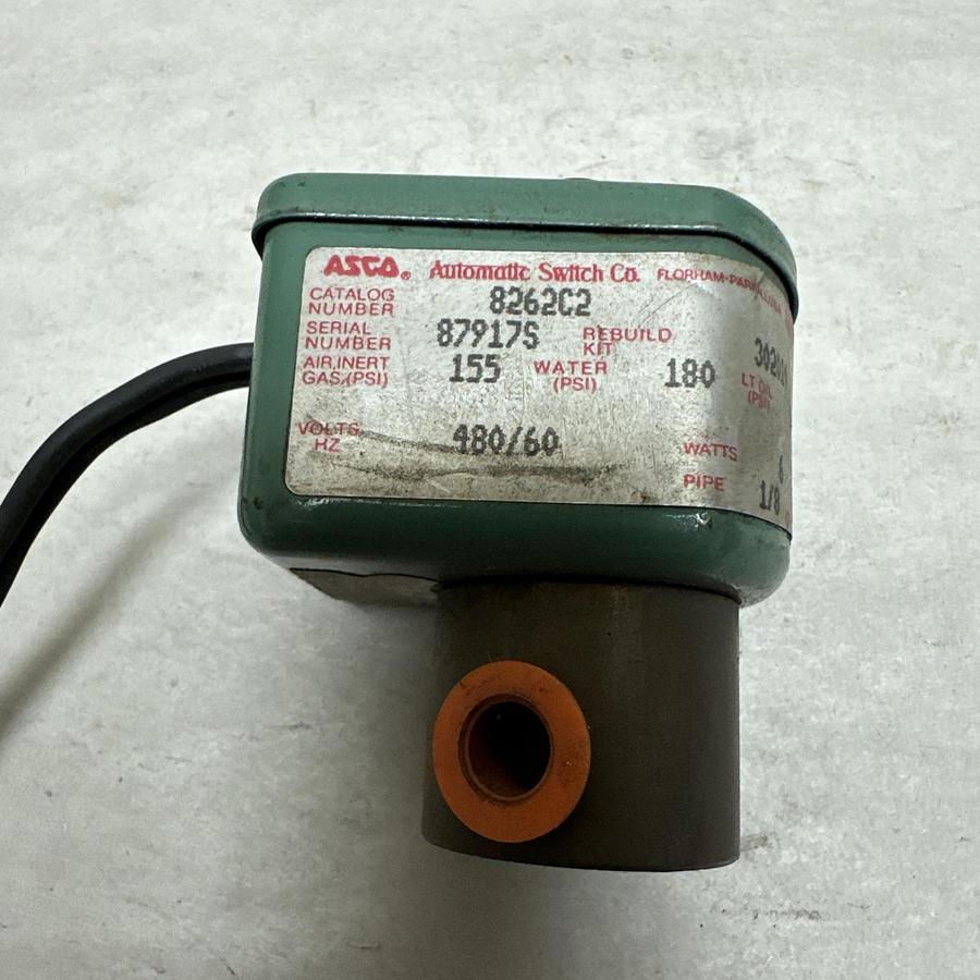 Asco,8262C2,Red Hat Solenoid Valve 480/60