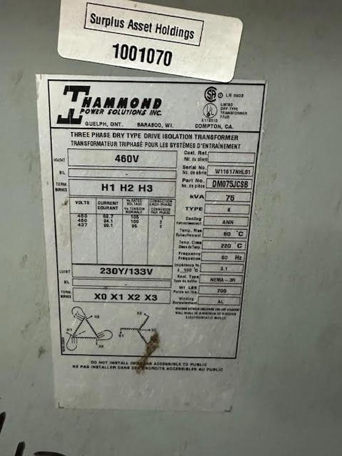 Used Hammond 75
