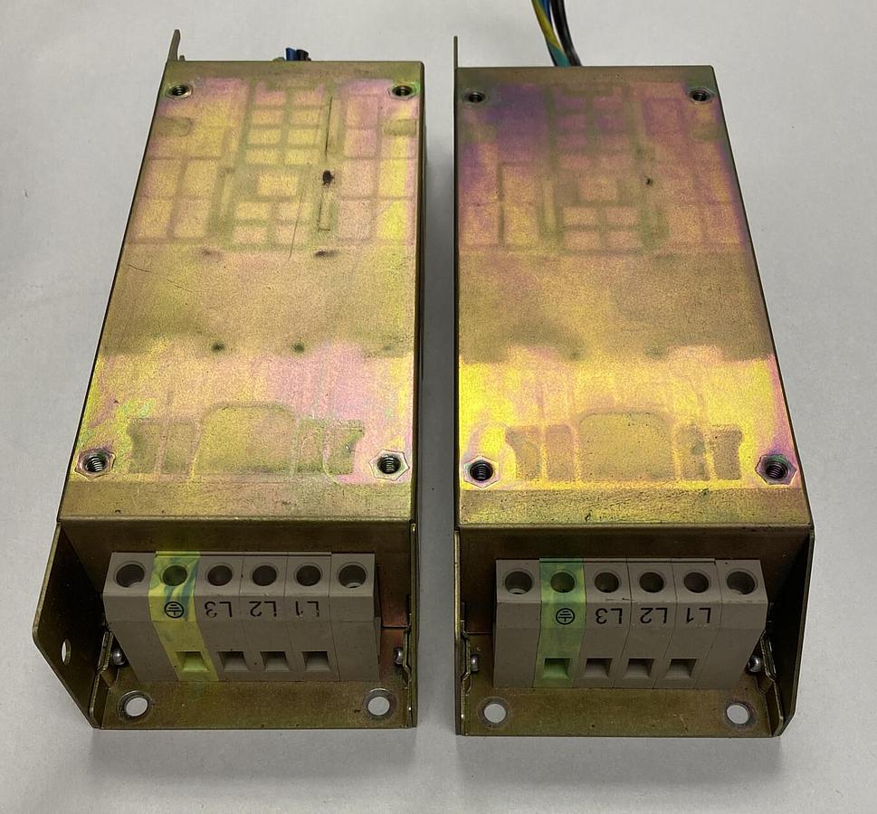 Used ALLEN BRADLEY,22-RF5P7-AS,SER A LINE FILTER LOT OF 2