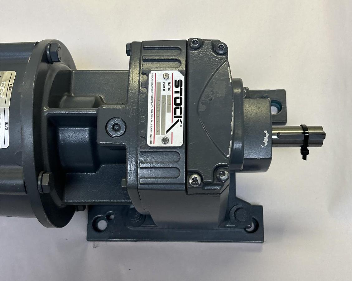 Used STOCK EQUIPMENT,AY2270D20,GEAR REDUCER 3 RATIO BALDOR 1/3HP 1725RPM
