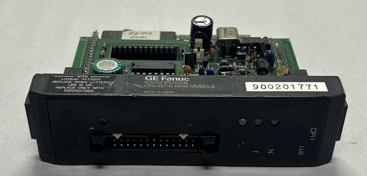 Used GE FANUC,IC610CPU105B,CPU RAM MODULE