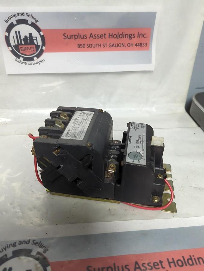 Used SIEMENS,14DS-132A,SIZE1 STATER WITH OVERLOAD RELAY 48ASE3M20 PRE-OWNED