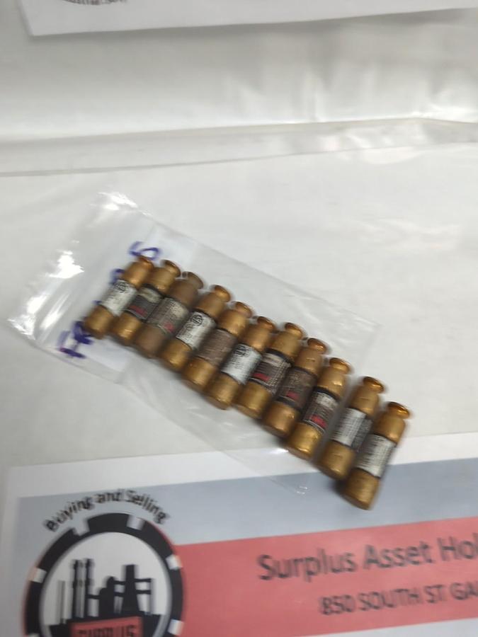 Used COOPER BUSSMANN,FRN-R-5,FUSETRON 5 AMP FUSE LOT OF 11 PRE-OWNED