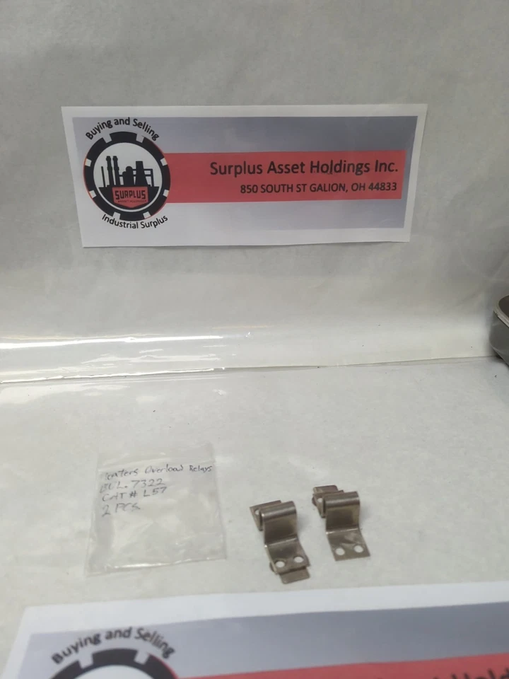 Used SYLVANIA,L.57,OVERLOAD HEATER ELEMENT LOT OF 2 PRE-OWNED