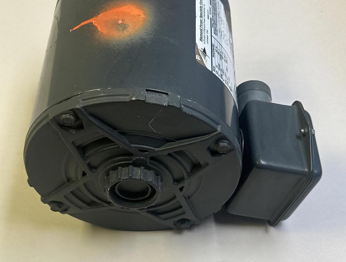 Used DIAMOND POWER,5K42GN4363,MOTOR 1/6HP 230/460V 1725RPM 3PH 56CZ FRAME
