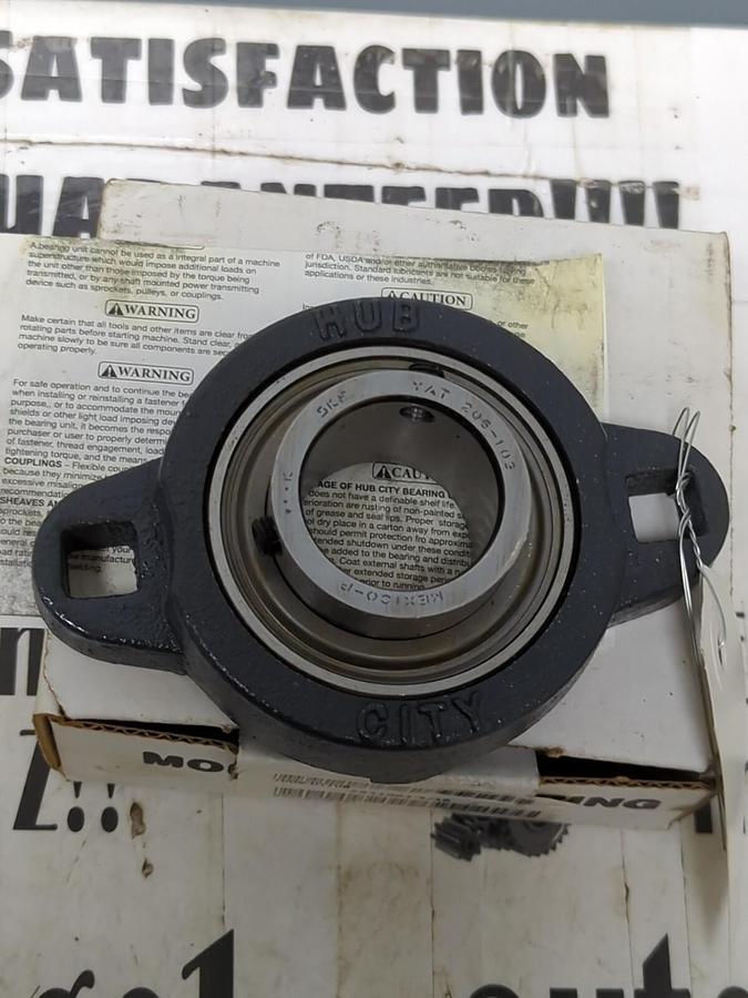 HUB CITY,FB110X1-3/16,FLANGE BEARING 2-BOLT BASE 1-3/16 INCH BORE NOS