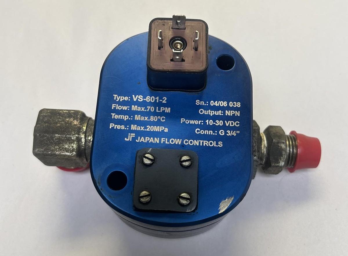 Used JAPAN FLOW CONTROLS,VS-601-2,FLOW METER