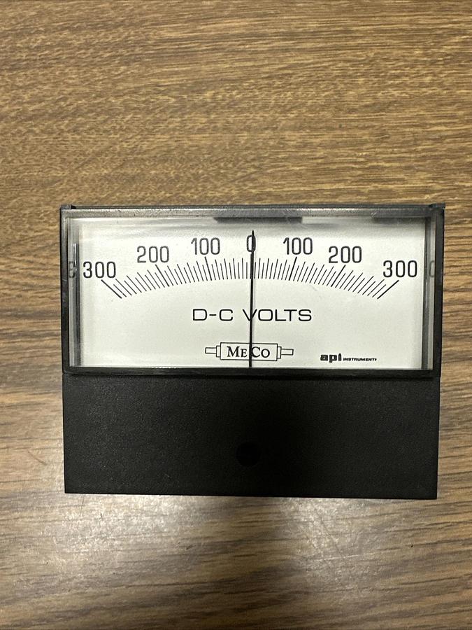 Used API,300-0-300,DC Voltmeter Panel Meter