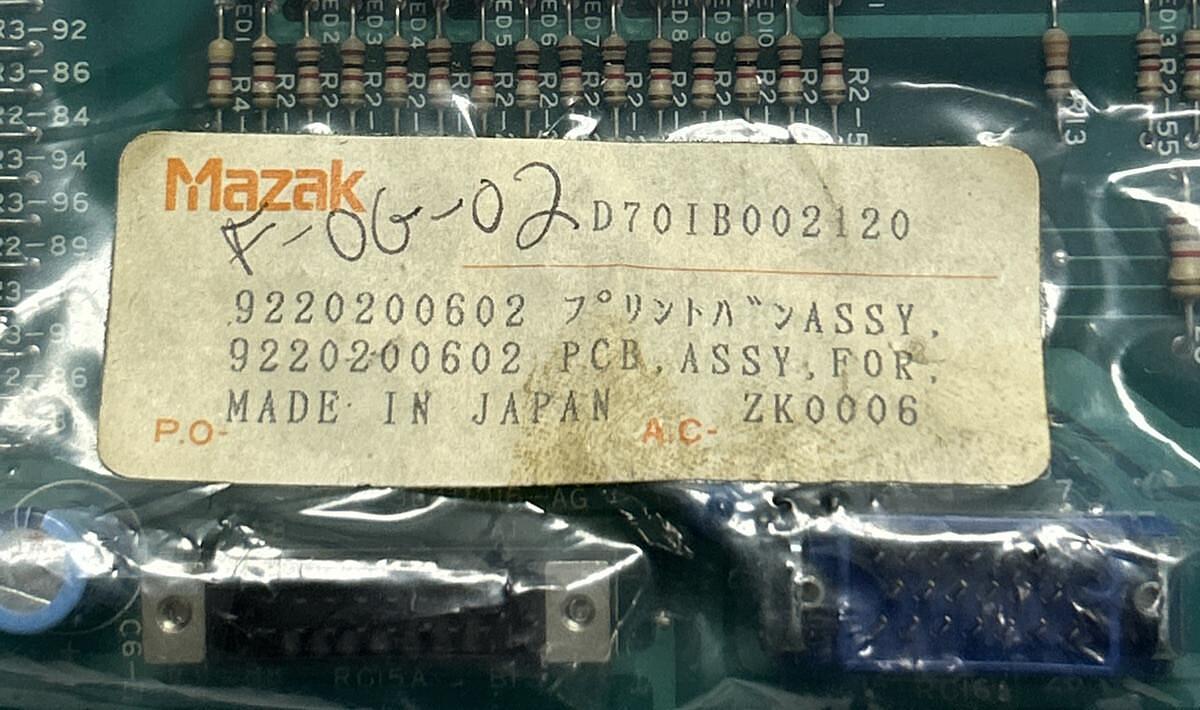 MAZAK,9220200602,RELAY BOARD NEW