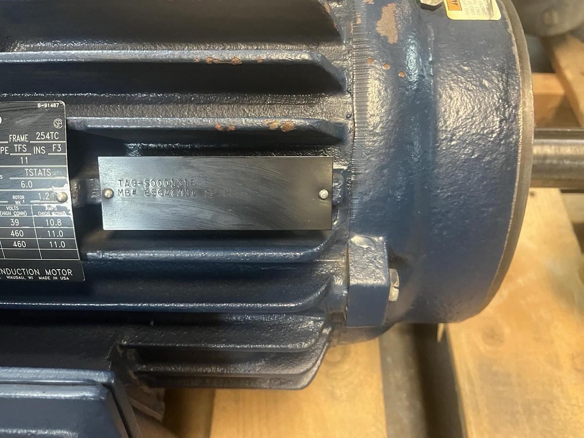 Used SIEMENS,7H-254THFPA8879AA-L,SEVERE DUTY MOTOR 7.6HP 1170RPM 460V 3PH 254TC