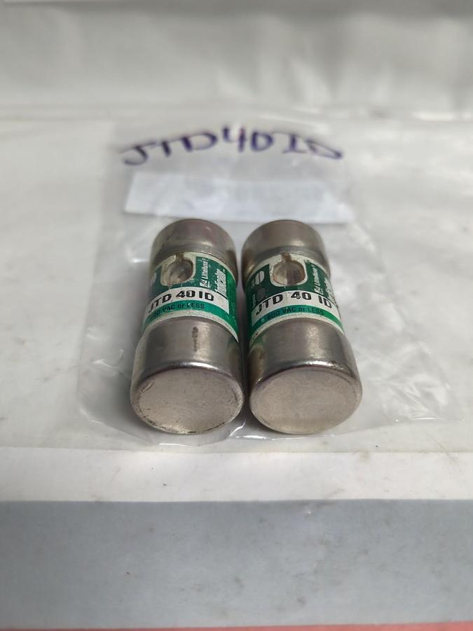Used LITTELFUSE,JTD 40ID,INDICATOR 40 AMP FUSE LOT OF 2 PRE-OWNED