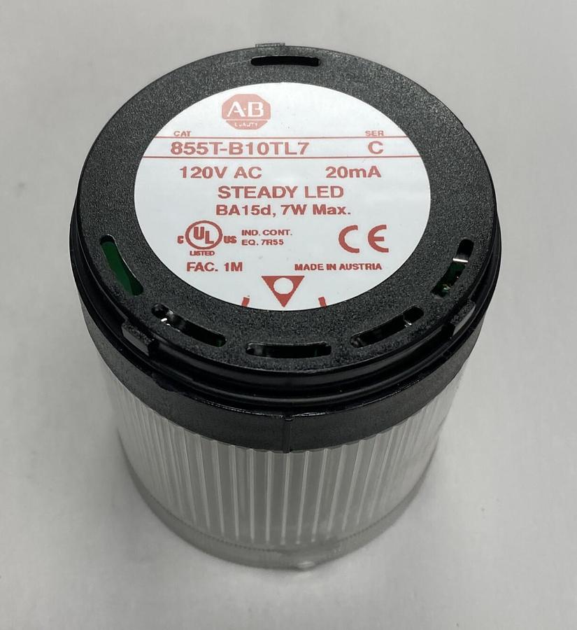Used Allen-Bradley,855T-B10TL7,White Steady Light