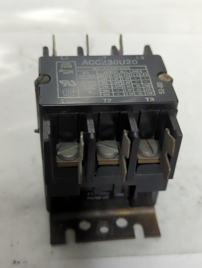 Used ARROW,ACC230U20,CONTACTOR 3-POLE PRE-OWNED