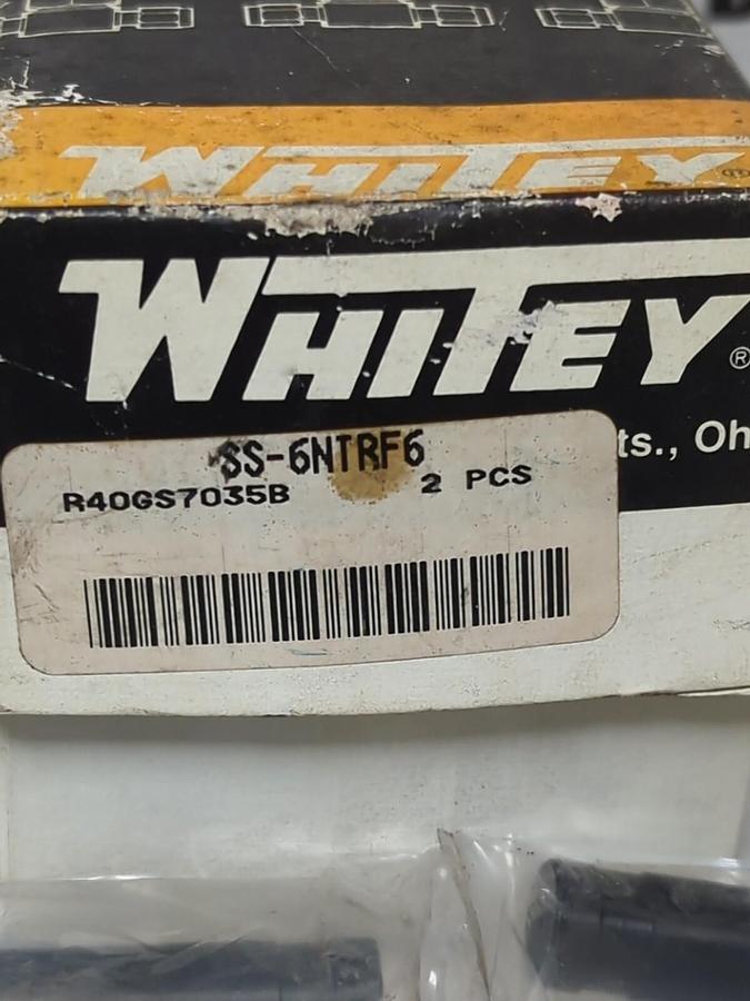 WHITEY,SS-6NTRF6,DISC TFE 6000 PSI BOX OF 2 NOS