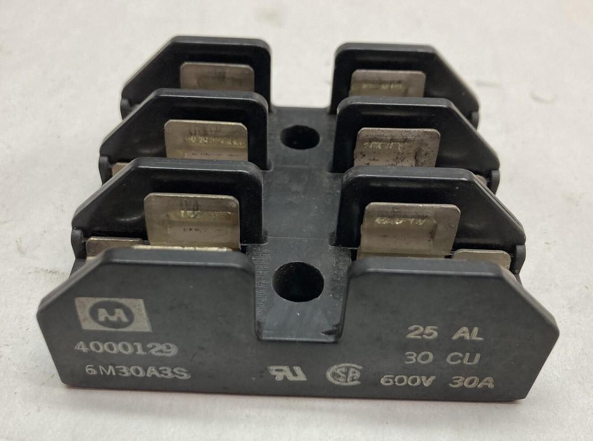 Used Marathon,6M30A3S,Fuse Holder 600V 30A