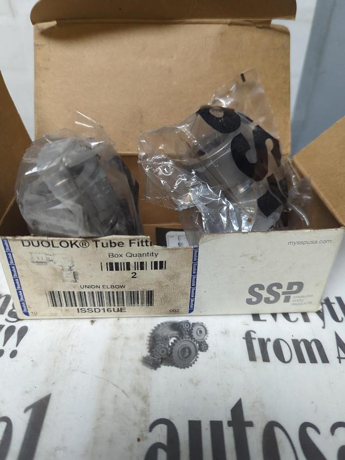 DUOLOK,ISSD16UE,UNION ELBOWS 2 PK  1 INCH NOS