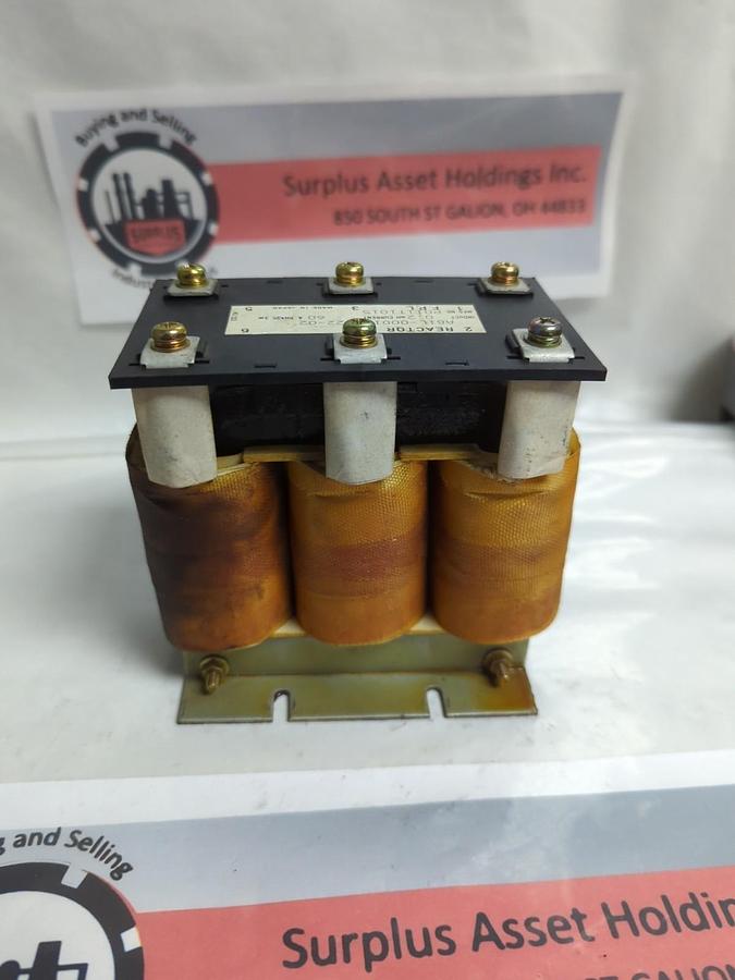 Used FANUC,A81L-0001-0122-02,REACTOR TRANSFOMER 0.2mH CURRENT 60A 3PH PRE-OWNED
