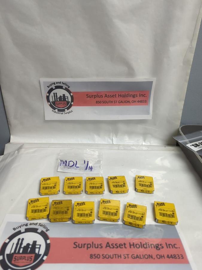 COOPER BUSSMANN,MDL-1/4,1/4 AMP FUSE LOT OF 54 NOS