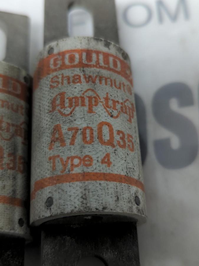 GOULD SHAWMUT,A70Q35,AMP-TRAP 35 AMP FUSE LOT OF 2 NOS