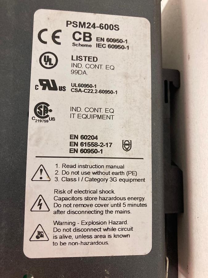 Rhino,PSM24-600S,Industrial Power Supply Module 600W 10.0A-5.0A