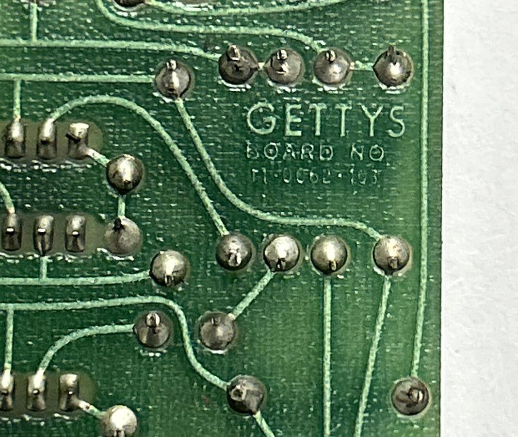 Used GETTYS,11-0062-101,PC CIRCUIT BOARD