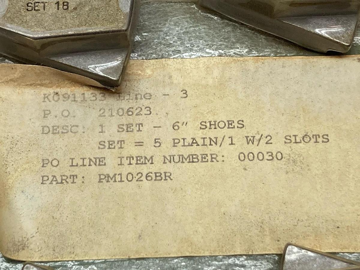 Used Kingsburry,PM1026BR,Bearing Shoes 6 Inch