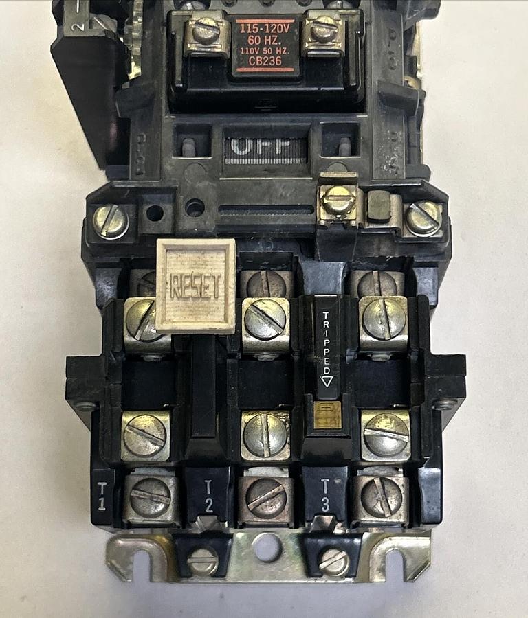 Used ALLEN BRADLEY,509-BOD,NON REVERSING STARTER SIZE 1 27AMP 600V