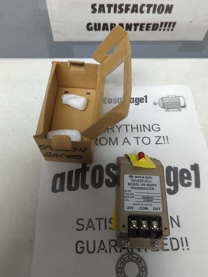 SHINKAWA,VK-602P2,TRANSDUCER 24V NEW IN BOX