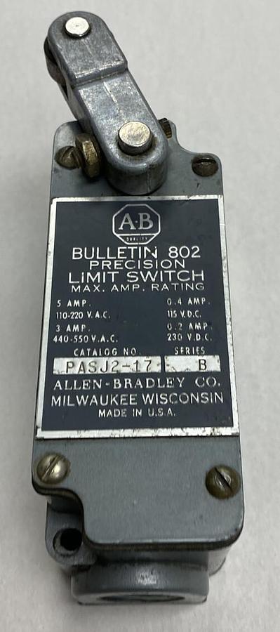 Used Allen-Bradley,PASJ2-17,Series B Limit Switch