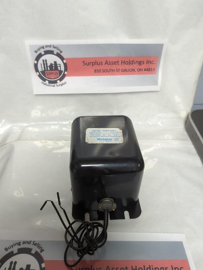 Used WEBSTER,612-6A7,IGNITION TRANSFORMER PRE-OWNED