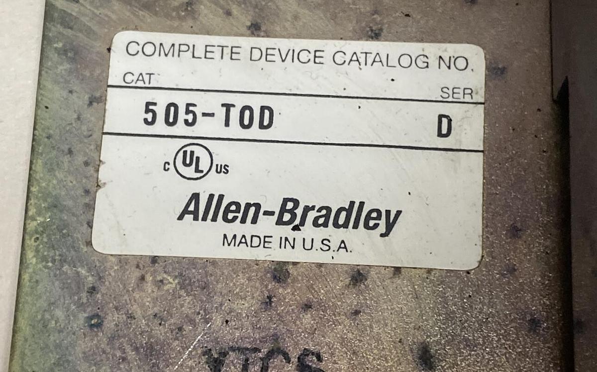Allen Bradley,505-T0D,Ser D Reversing Starter Size 00 NOS