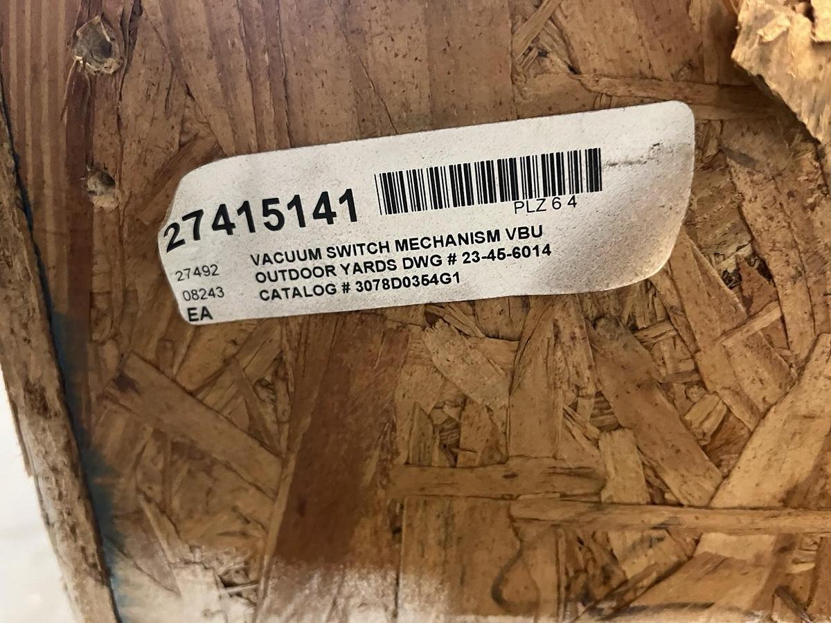 Used UNBRANDED,3078D0354G1,VACUUM SWITCHGEAR MECHANISM CRATE OF 2